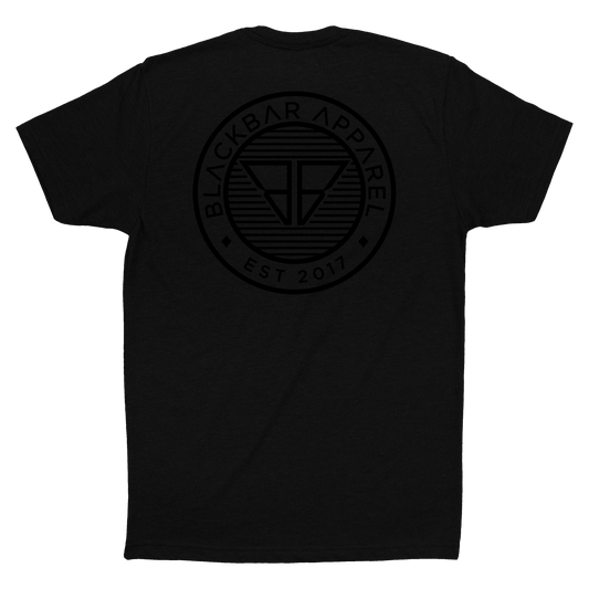 Black Stamp Logo Tee