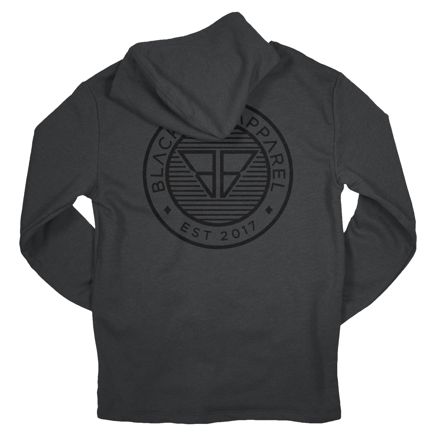 Black Stamp Logo Hooded Sweatshirt