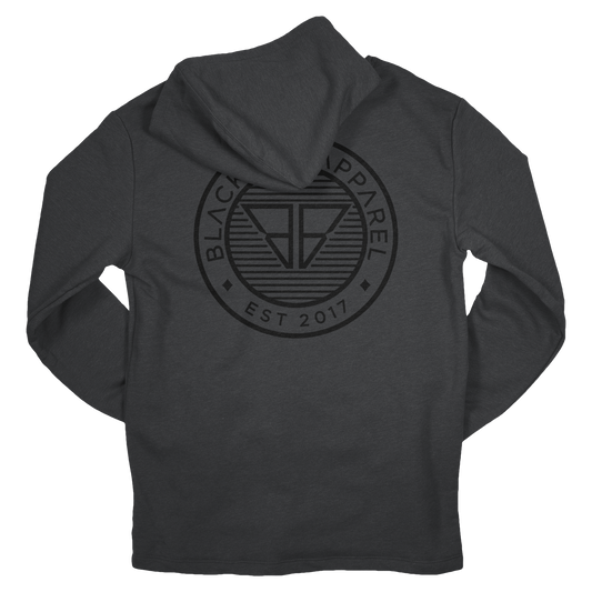 Black Stamp Logo Hooded Sweatshirt