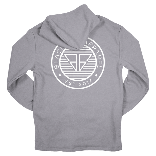 White Stamp Logo Hooded Sweatshirt