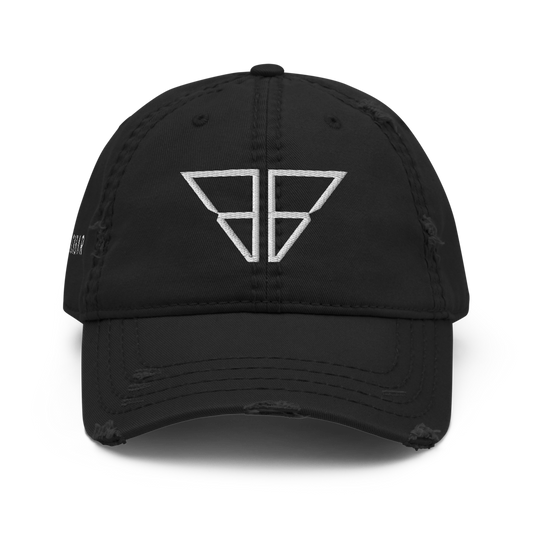 Logo & Side Block Logo Distressed Dad Hat