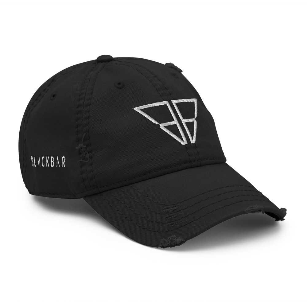 Logo & Side Block Logo Distressed Dad Hat