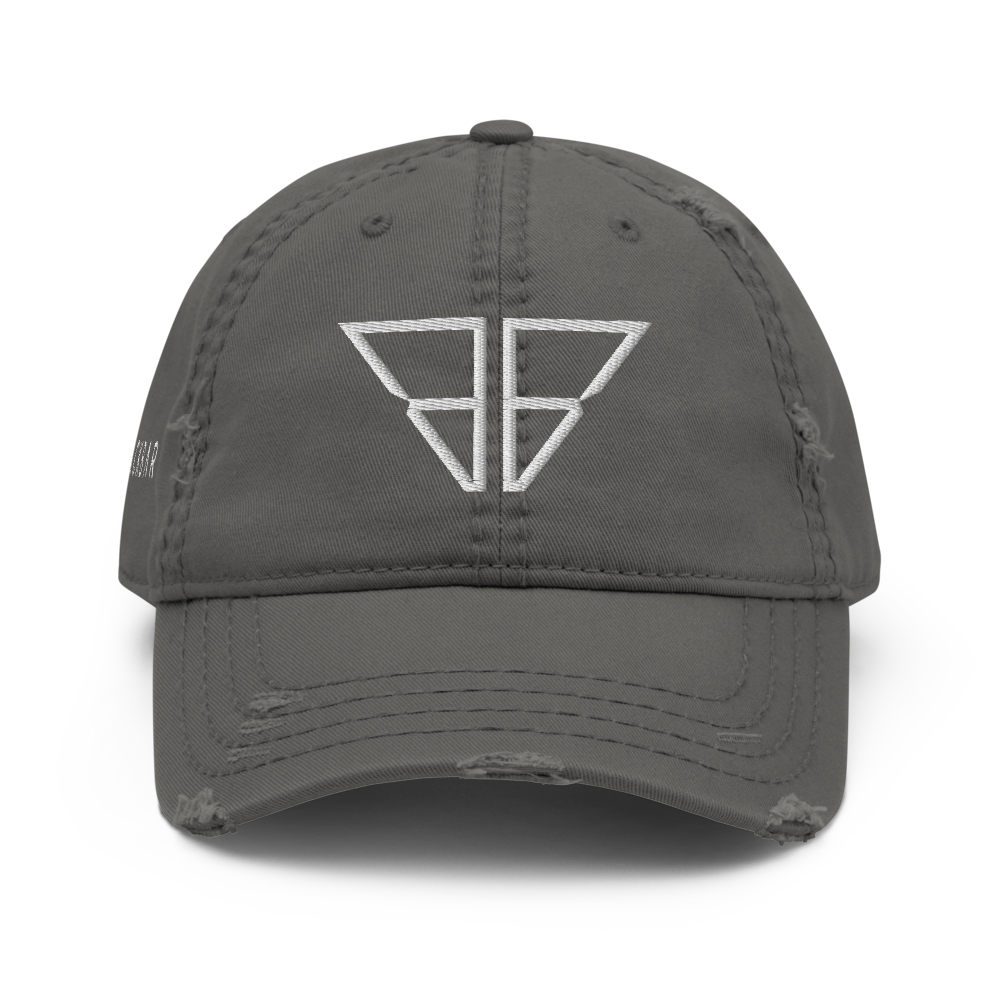 Logo & Side Block Logo Distressed Dad Hat