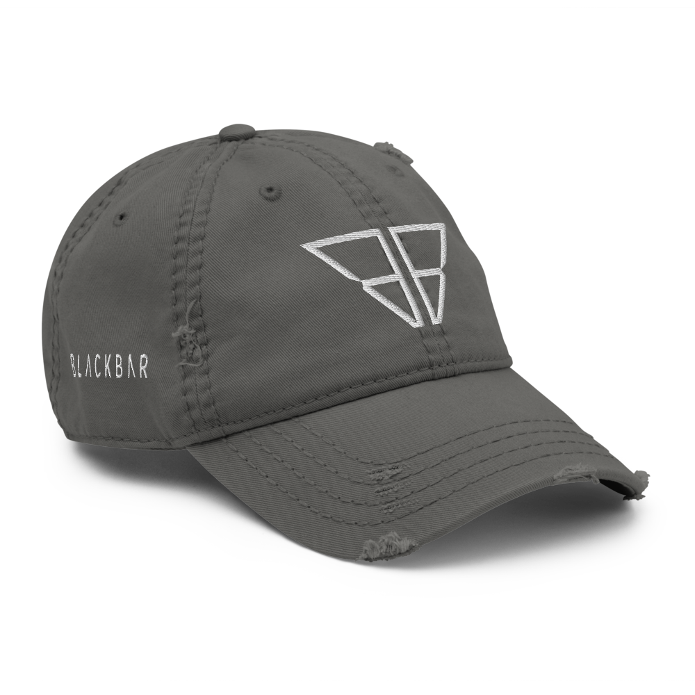 Logo & Side Block Logo Distressed Dad Hat